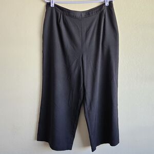 Wayf Nordstrom black cropped Wide Leg trousers Size Large